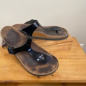 Birkenstock made in Germany cork and leather sandals